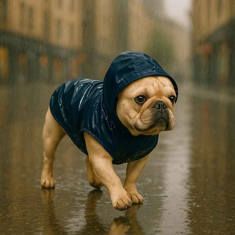 Impermeable-para-Perro-Azul Impermeable para Perro Azul
