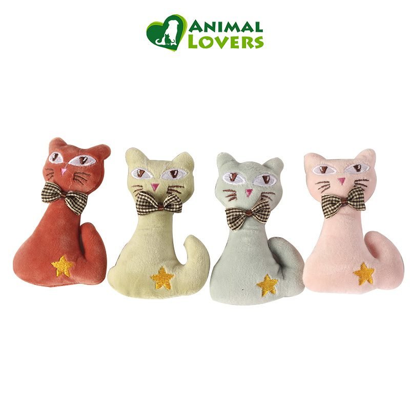 Juguete de Gato de Peluche Juguete de Gato de Peluche con Moño