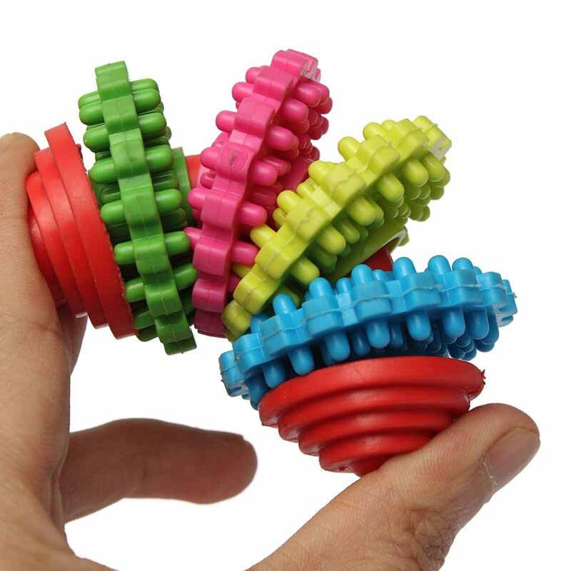 juguetes-mordedores-para-perros.jpg Juguetes Mordedores para Perros Engranaje Multicolor M Perro es un atractivo y resistente juguete para tu mascota. Hecho de materiales no tóxicos además de de TPR duradero, seguro, no tóxico, resistente y duradero para que su mascota mastique y juegue. Diseño de masticador agresivo y perros potentes.