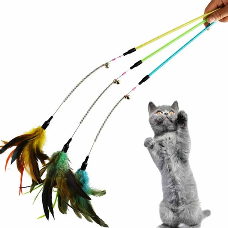 Varita Con Plumas Para Gatos Varita Con Plumas Para Gatos