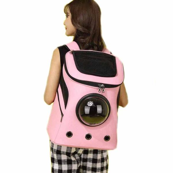 Mochila de Transporte Rectangular para Gatos o Perros Pequeños