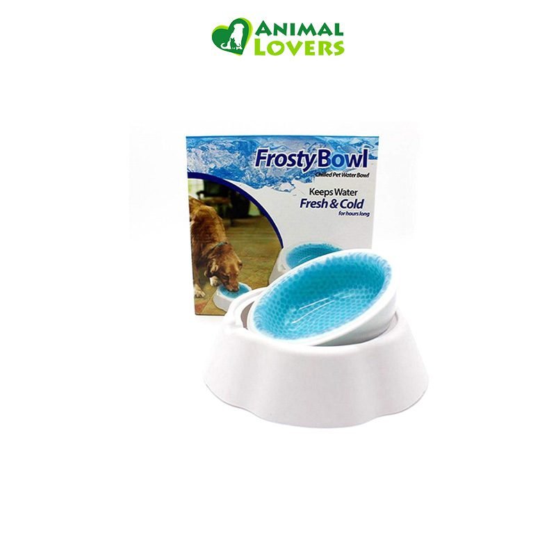 Frosty Bowl Plato Helado Frosty Bowl Plato Helado Plato Refrigerante para Mascotas mantiene el agua fría hasta por 8 horas sin electricidad. Ideal para perros y gatos en días calurosos.