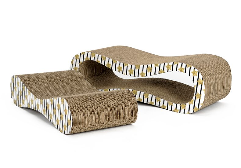 Rascador Cart�n Gatos Set 2 en 1